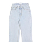 NEONHITCH Womens Jeans Light Blue Regular Straight Denim Light Wash W25 L27