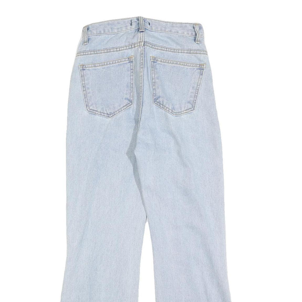 NEONHITCH Womens Jeans Light Blue Regular Straight Denim Light Wash W25 L27
