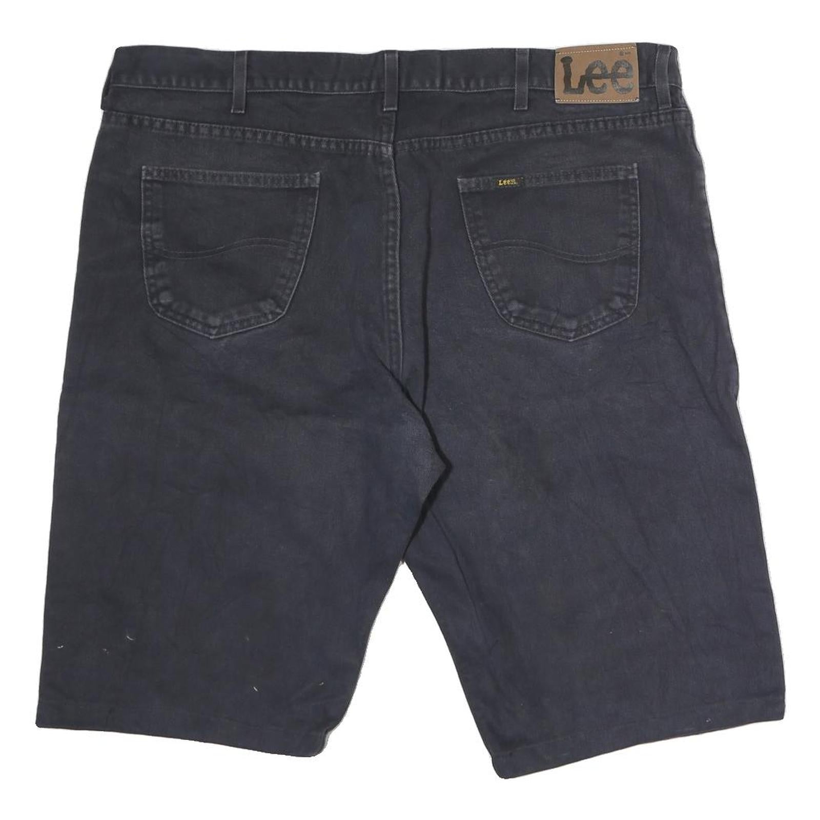 LEE Mens Cotton Navy Casual Shorts M W30 Denim Style Comfortable Fit