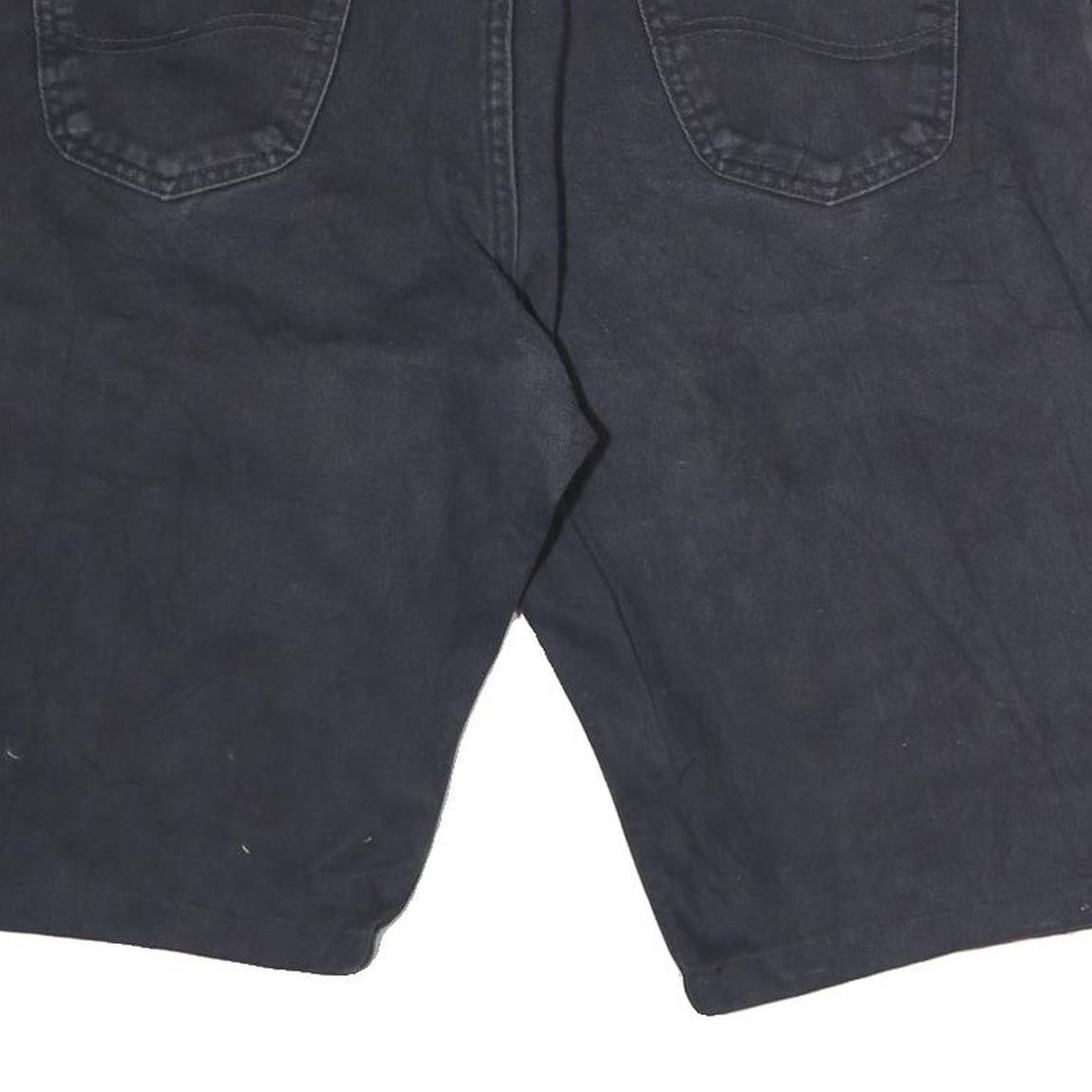 LEE Mens Cotton Navy Casual Shorts M W30 Denim Style Comfortable Fit