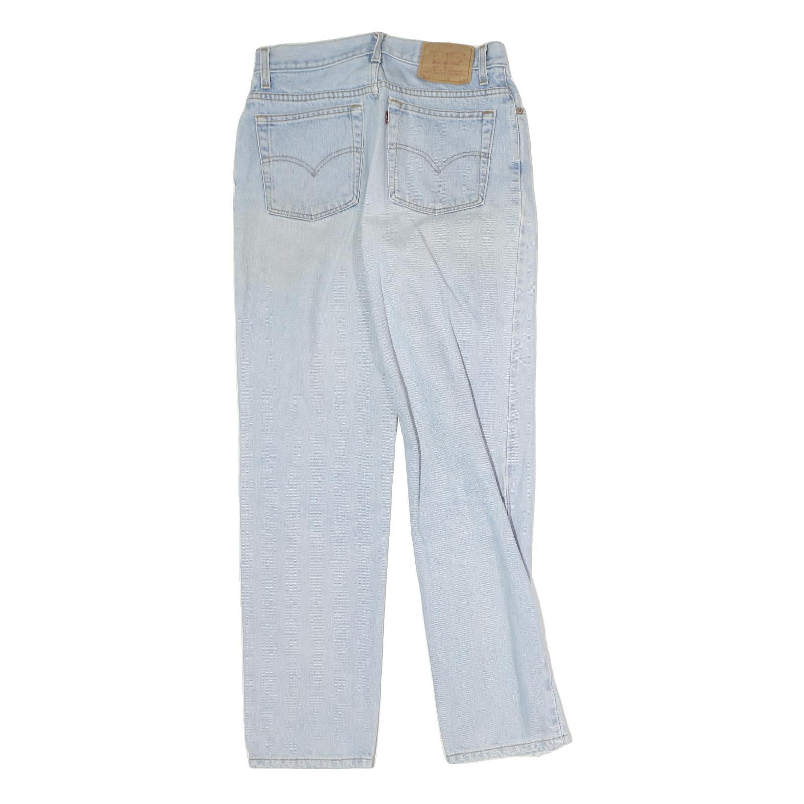 LEVI'S 522 Mens Jeans Blue Regular Straight Denim Light W28 L30 Classic Zip