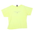 HARLEY DAVIDSON Womens Yellow Cotton Blend T-Shirt XL Short Sleeve Crew Neck