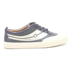 BALLY Womens Casual Lace-Up Trainers Black & Cream Polyester UK 4.5 Stylish