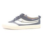 BALLY Womens Casual Lace-Up Trainers Black & Cream Polyester UK 4.5 Stylish