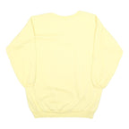 KARAS KLOSET Womens Yellow Sweatshirt Royalty Crest M Cotton Blend Crew Neck