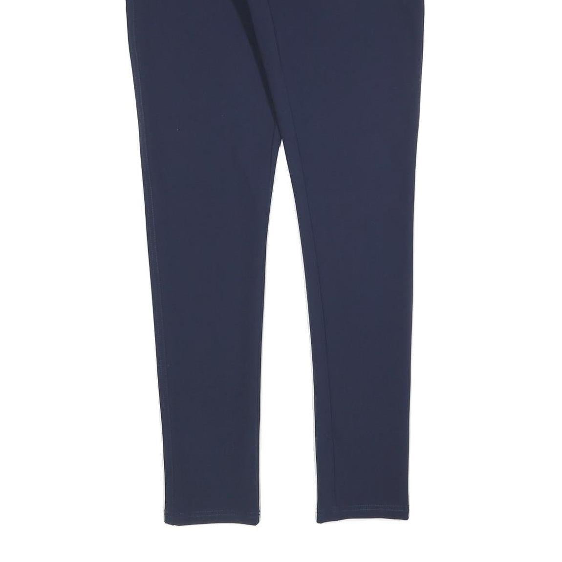SILVIAN HEACH Womens Polyester Blend Navy Slim Skinny Trousers W32 L30