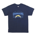 NFL Mens Navy Blue Los Angeles Chargers Graphic T-Shirt L Short Sleeve Crew Neck