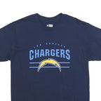 NFL Mens Navy Blue Los Angeles Chargers Graphic T-Shirt L Short Sleeve Crew Neck