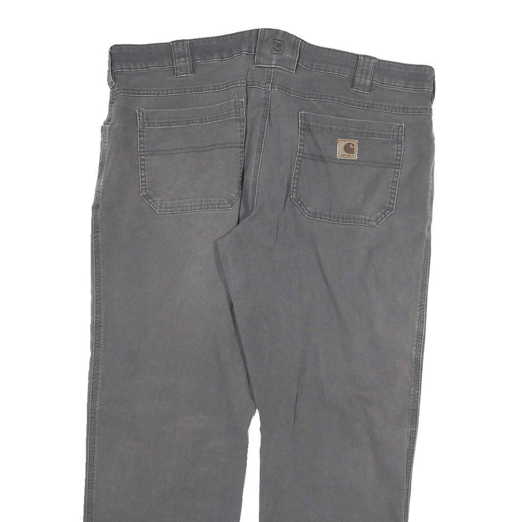 CARHARTT Mens Cotton Blend Grey Relaxed Straight Trousers W40 L29 Workwear