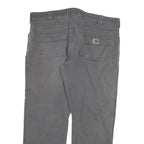 CARHARTT Mens Cotton Blend Grey Relaxed Straight Trousers W40 L29 Workwear