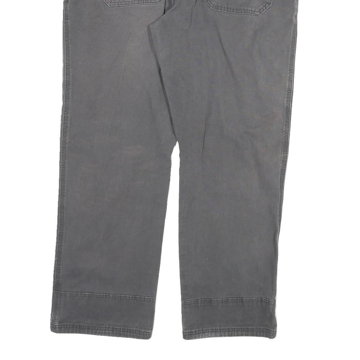 CARHARTT Mens Cotton Blend Grey Relaxed Straight Trousers W40 L29 Workwear
