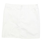 TOMMY HILFIGER Mens White Cotton Blend Mini Skirt M Casual Summer Wear