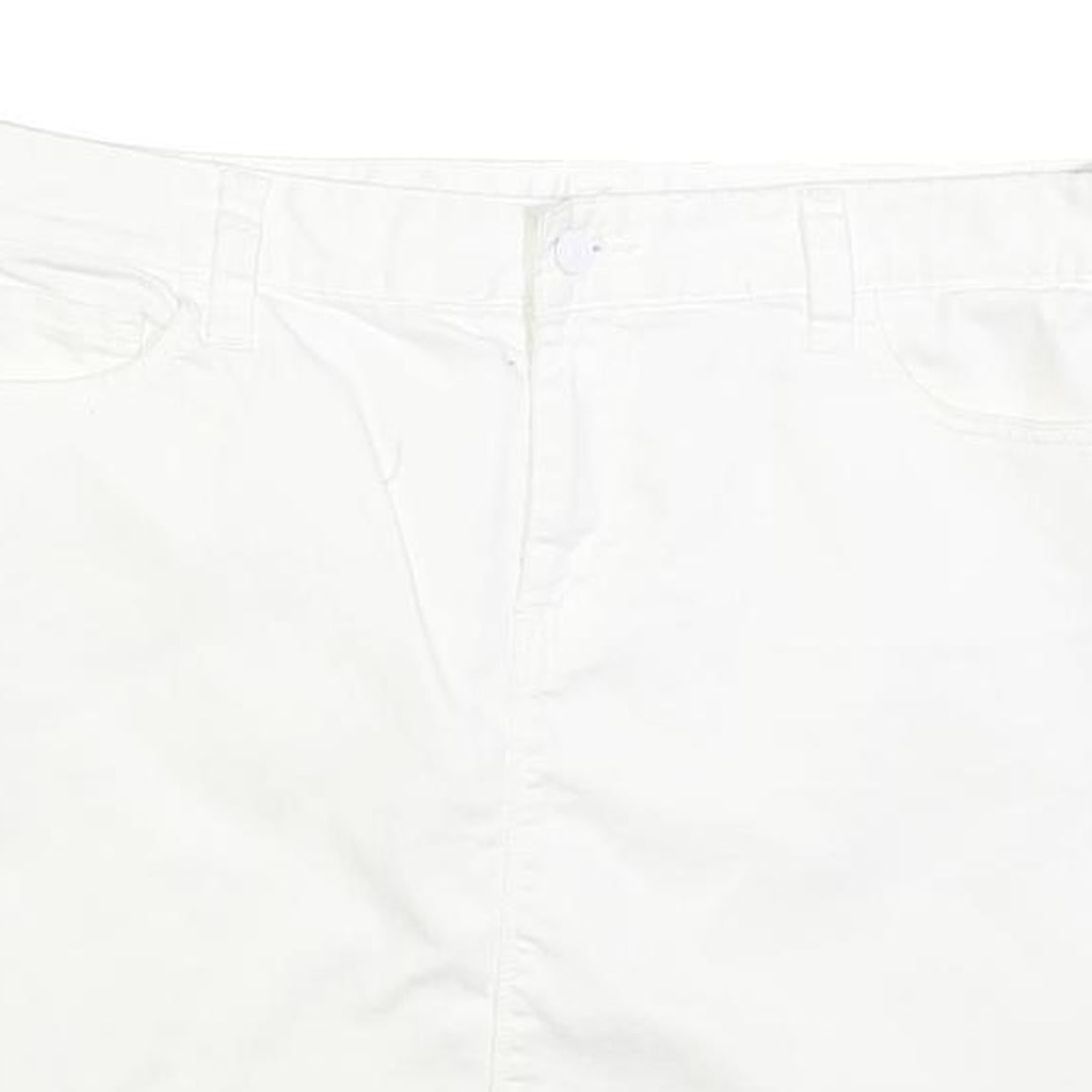 TOMMY HILFIGER Mens White Cotton Blend Mini Skirt M Casual Summer Wear