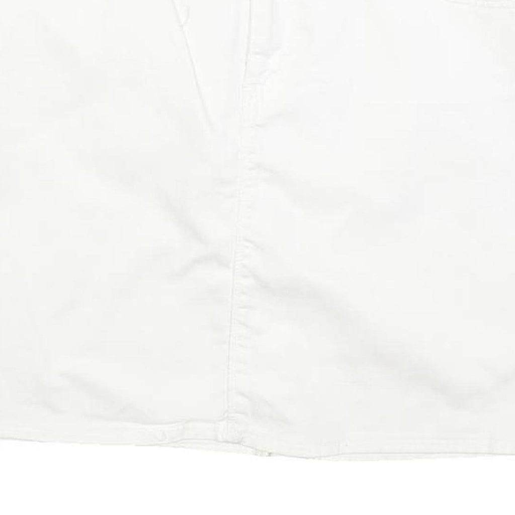 TOMMY HILFIGER Mens White Cotton Blend Mini Skirt M Casual Summer Wear