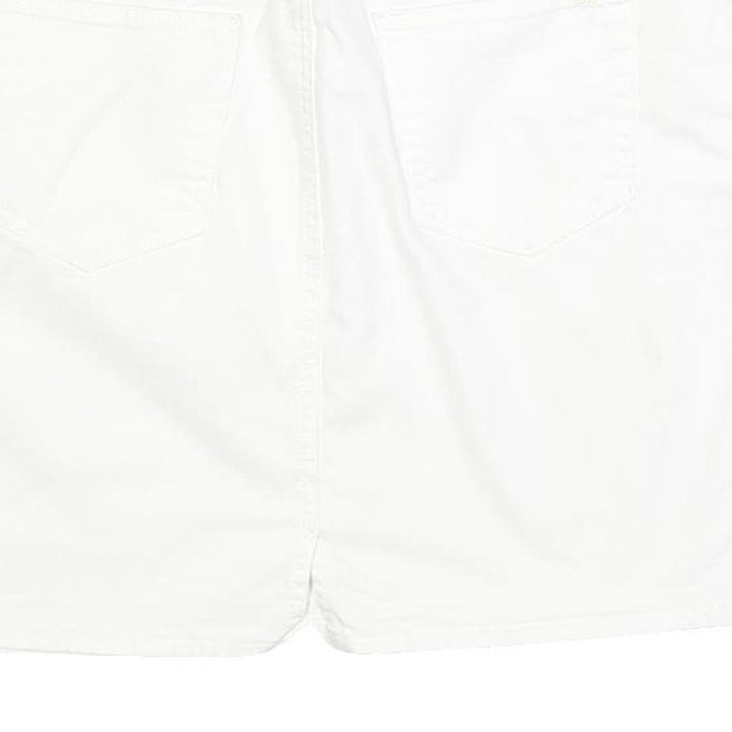 TOMMY HILFIGER Mens White Cotton Blend Mini Skirt M Casual Summer Wear