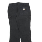 CARHARTT Womens Cotton Blend Black Relaxed Straight Trousers W30 L30 Workwear