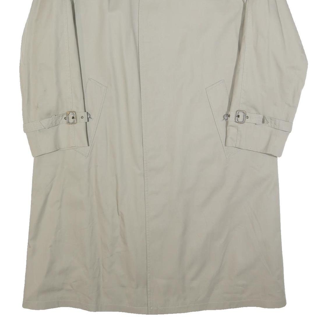 LORD Mens Beige Cotton Classic Long Sleeve Button Cotton Jacket L