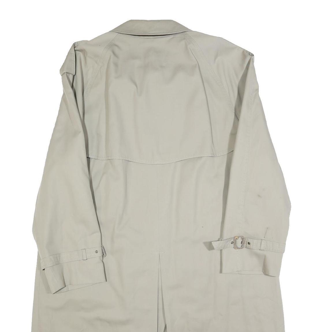 LORD Mens Beige Cotton Classic Long Sleeve Button Cotton Jacket L