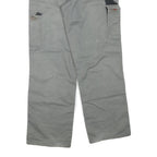 DICKIES Mens Regular Grey Cotton Blend Regular Fit Trousers W34 L30 Workwear