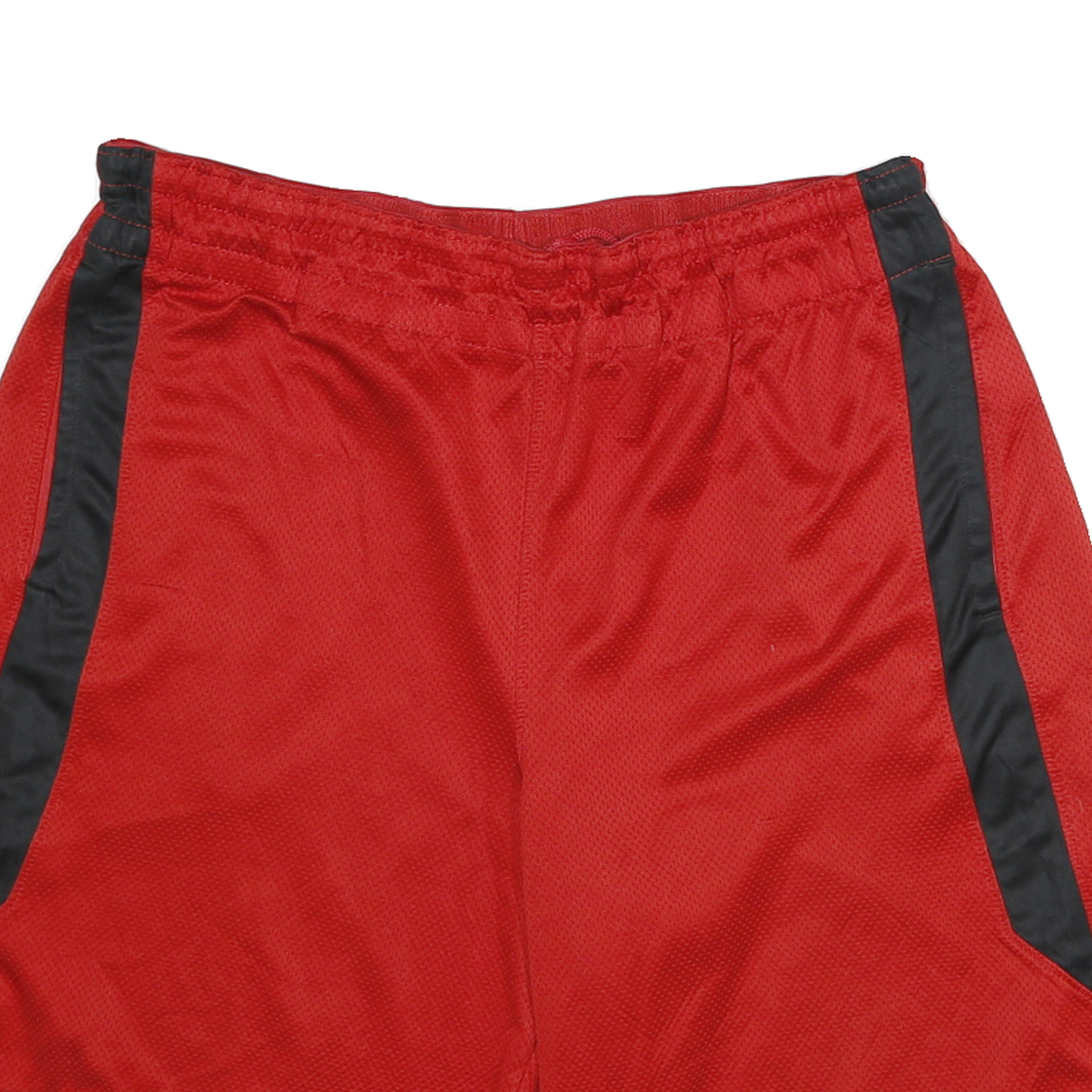 NIKE Mens Red & Black Casual Relaxed Fit Shorts L W32 Breathable Mesh Pockets