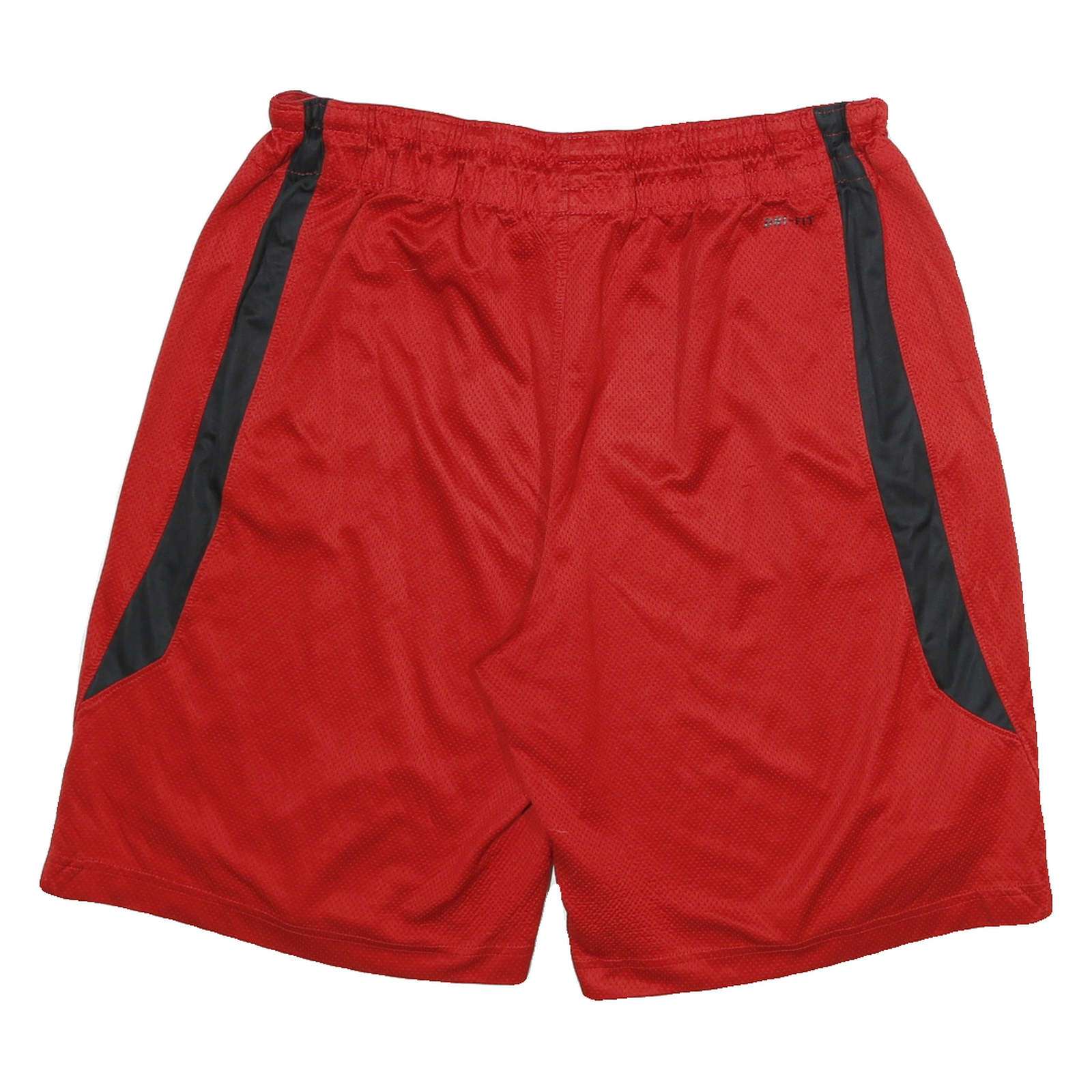 NIKE Mens Red & Black Casual Relaxed Fit Shorts L W32 Breathable Mesh Pockets