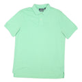 CHAPS Mens Green L Cotton Blend Polo Shirt Short Sleeve Plain Casual