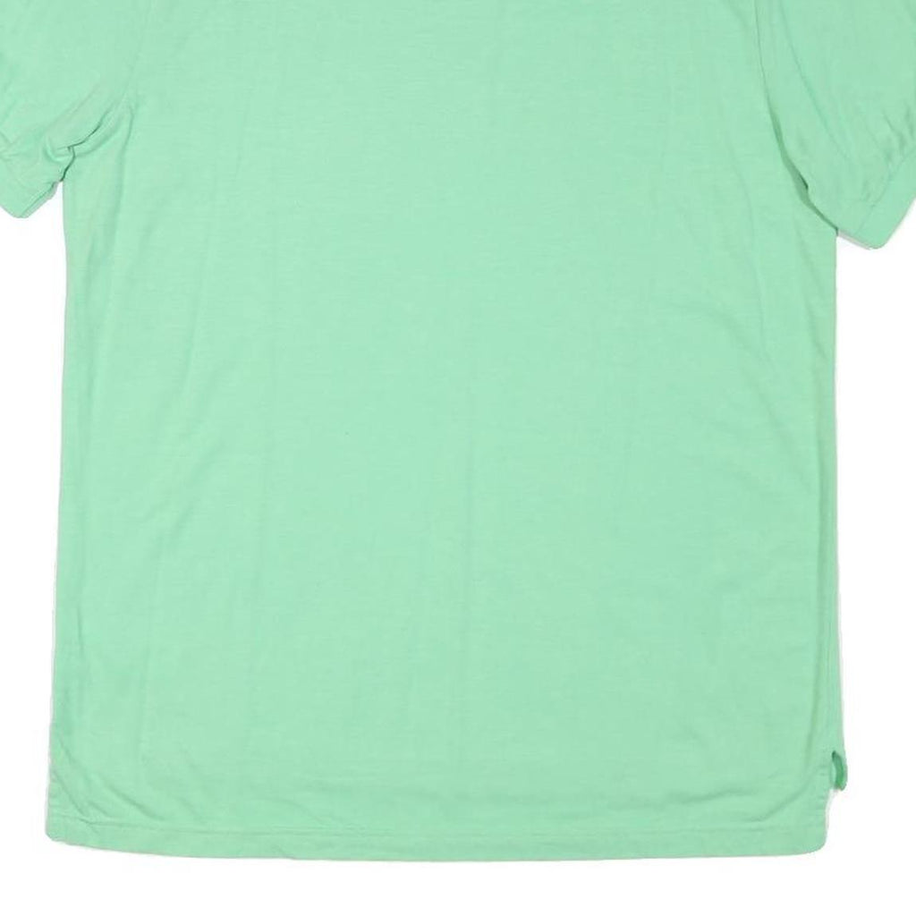 CHAPS Mens Green L Cotton Blend Polo Shirt Short Sleeve Plain Casual