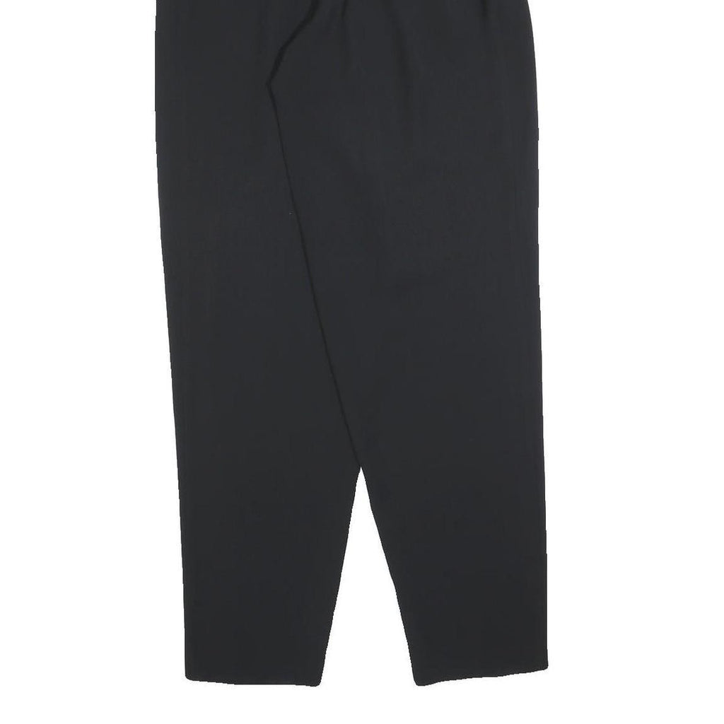 BIANCA Womens Polyester Black Regular Fit Straight Trousers W25 L32 Zip Closure