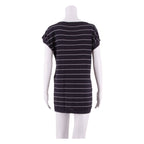 LAURA ASHLEY Womens T-Shirt Dress Blue Striped Short Sleeve Short UK 10