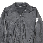 EA7 EMPORIO ARMANI Womens Black Lightweight Jacket M Polyester Zip Plain
