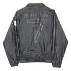 EA7 EMPORIO ARMANI Womens Black Lightweight Jacket M Polyester Zip Plain
