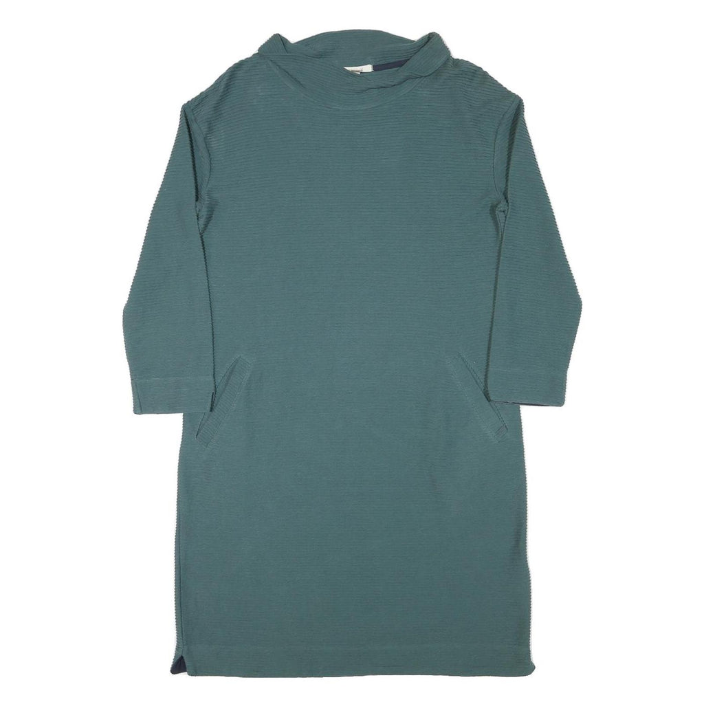 WHITE STUFF Womens Blue Day Cotton Blend Shift Dress UK 14 Casual Comfortable