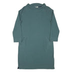 WHITE STUFF Womens Blue Day Cotton Blend Shift Dress UK 14 Casual Comfortable