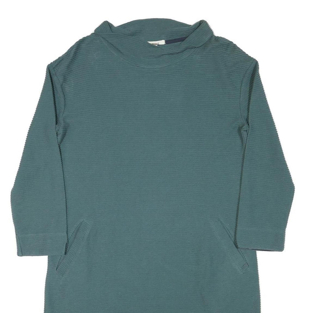 WHITE STUFF Womens Blue Day Cotton Blend Shift Dress UK 14 Casual Comfortable