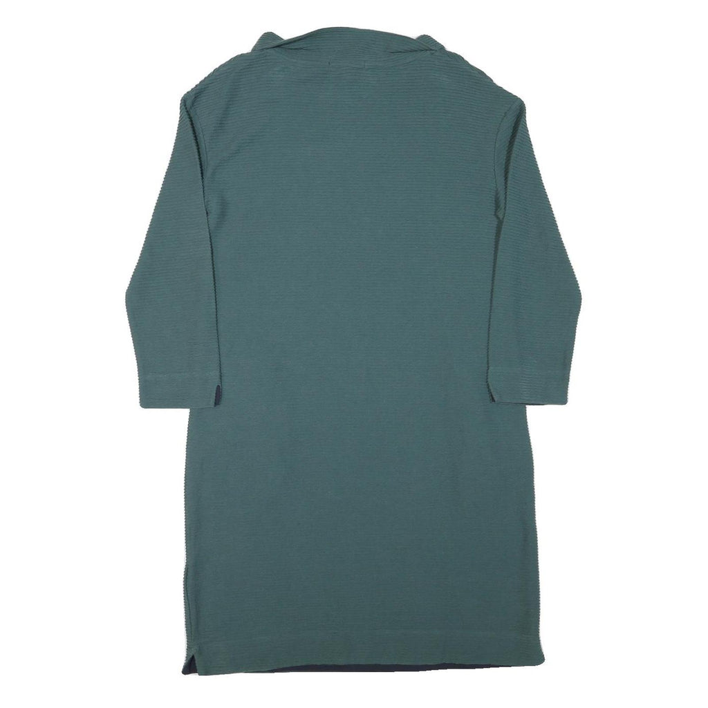 WHITE STUFF Womens Blue Day Cotton Blend Shift Dress UK 14 Casual Comfortable