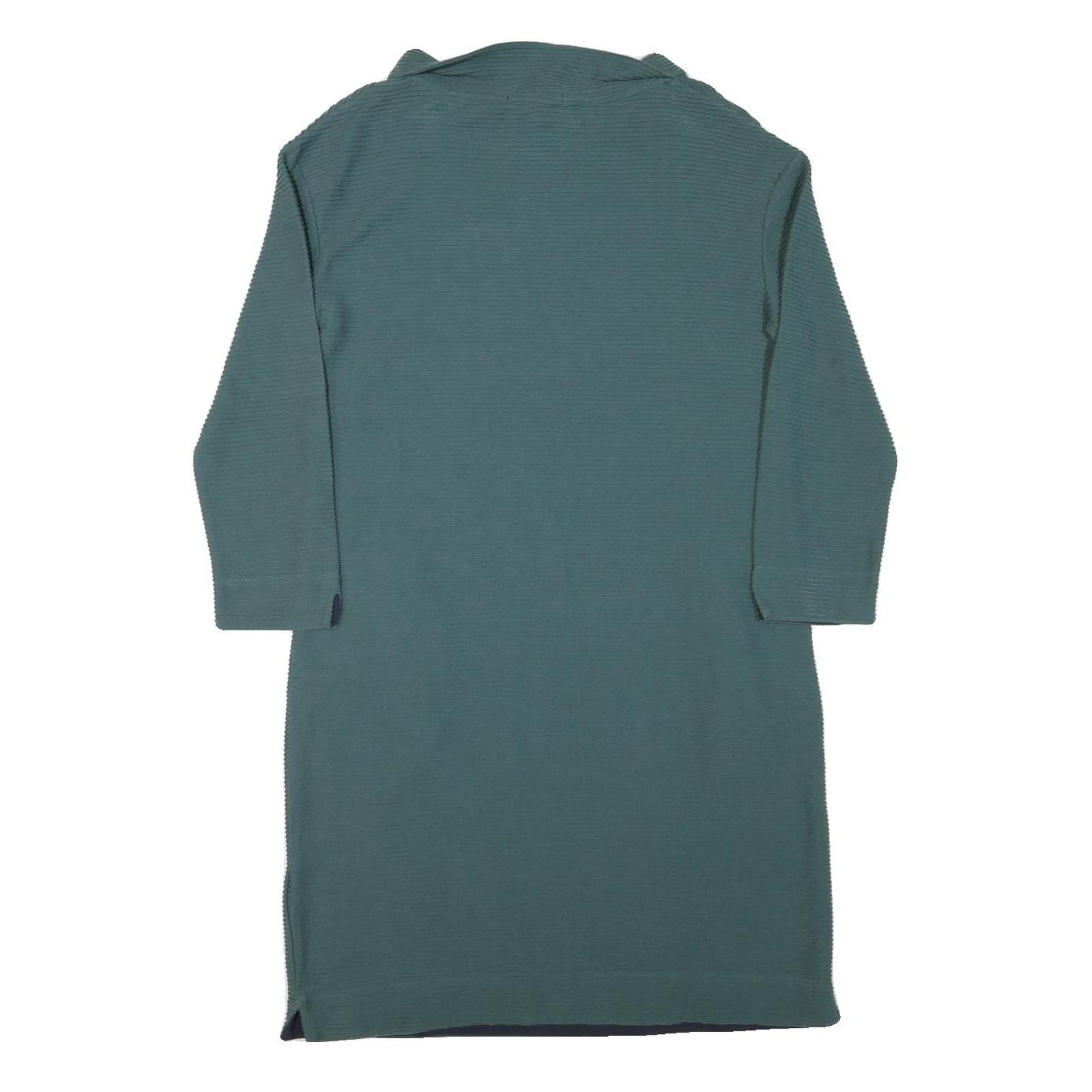 WHITE STUFF Womens Blue Day Cotton Blend Shift Dress UK 14 Casual Comfortable