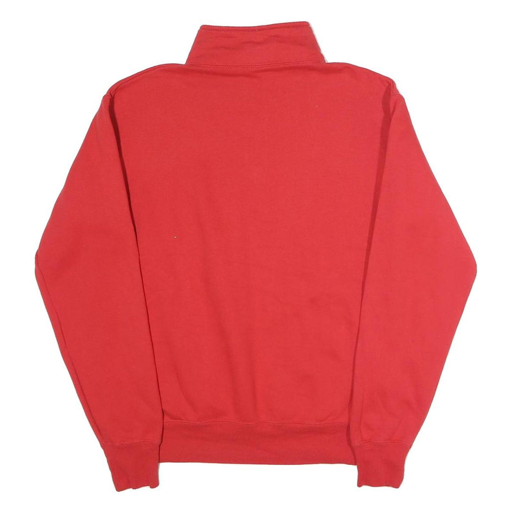 CHAMPION Mens Red U.S. Navy 1/4 Zip Sweatshirt M Cotton Blend Pullover