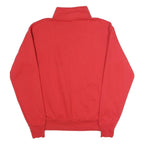 CHAMPION Mens Red U.S. Navy 1/4 Zip Sweatshirt M Cotton Blend Pullover