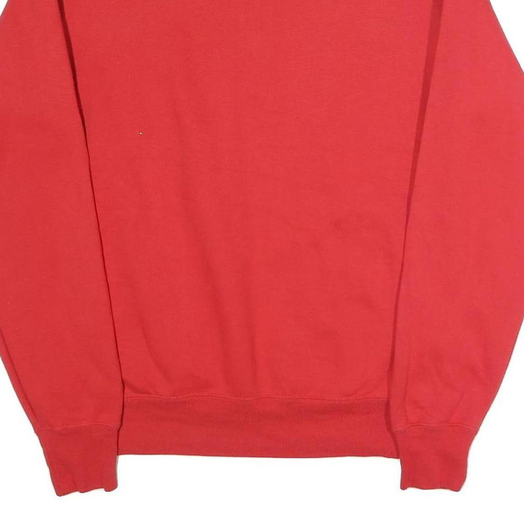 CHAMPION Mens Red U.S. Navy 1/4 Zip Sweatshirt M Cotton Blend Pullover