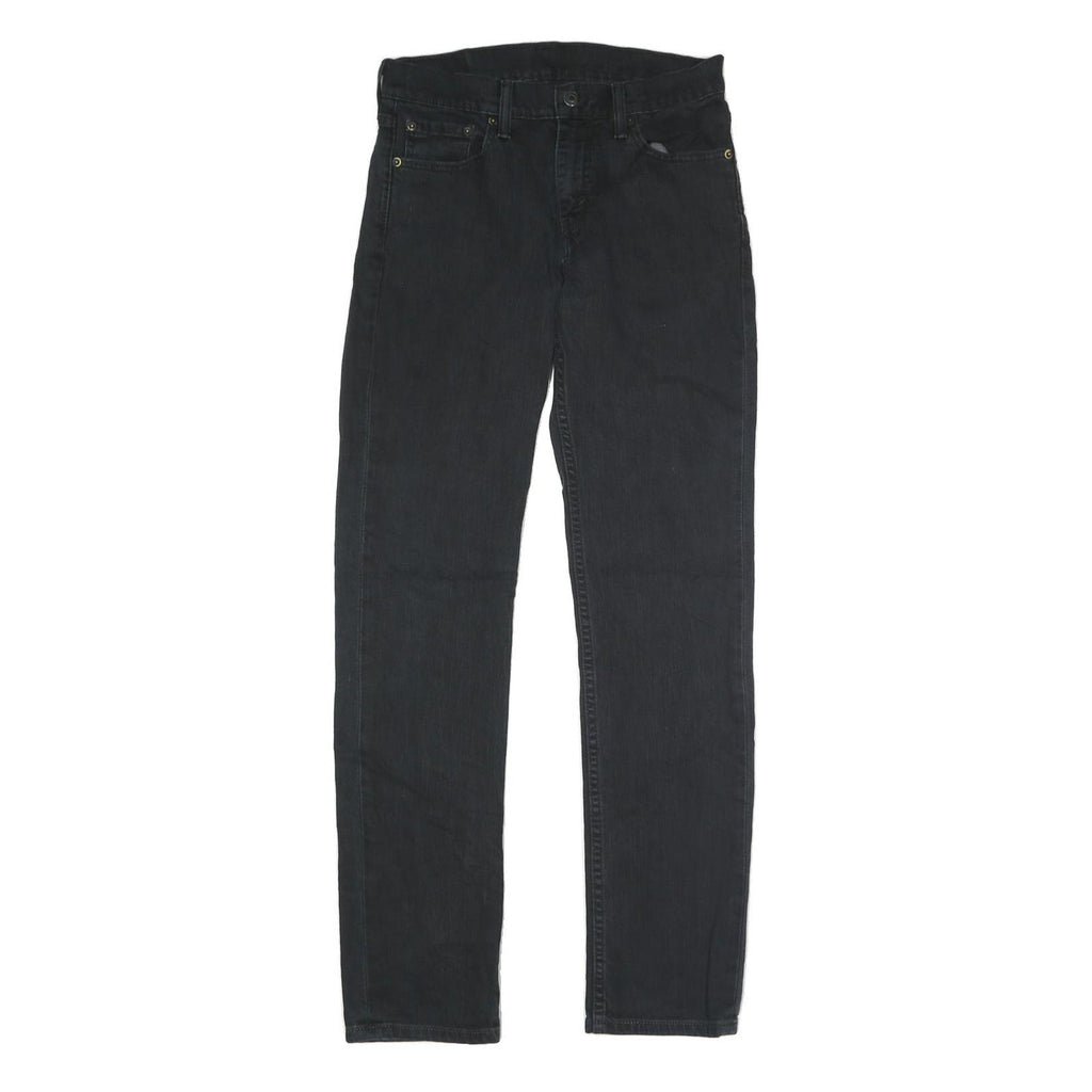 LEVI'S 511 Slim Mens Jeans Black Slim Skinny Denim W30 L32 Classic Zip Fastening