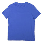 CHAMPION Mens Blue Graphic T-Shirt XS Short Sleeve Crew Neck Cotton Blend Casual