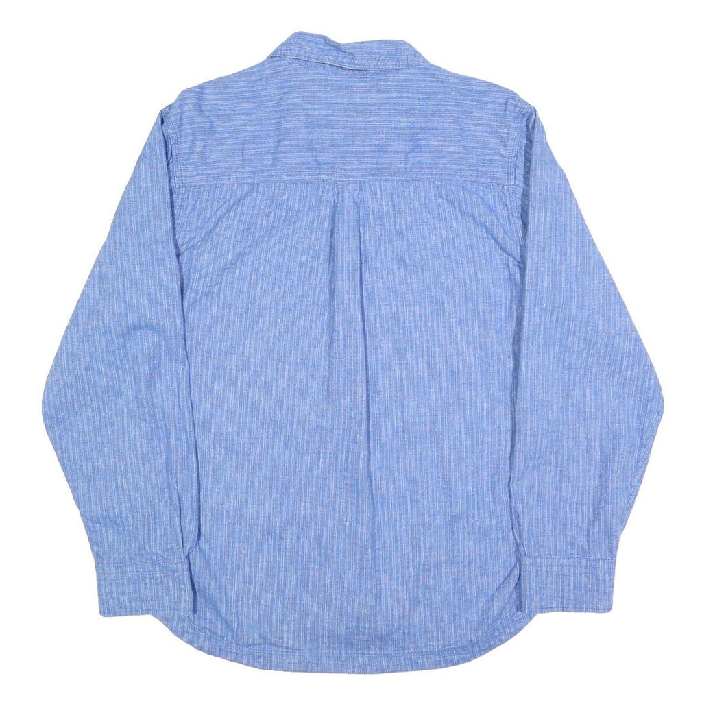 WOOLRICH Mens Blue Cotton Blend Shirt S Casual Lightweight Button Front