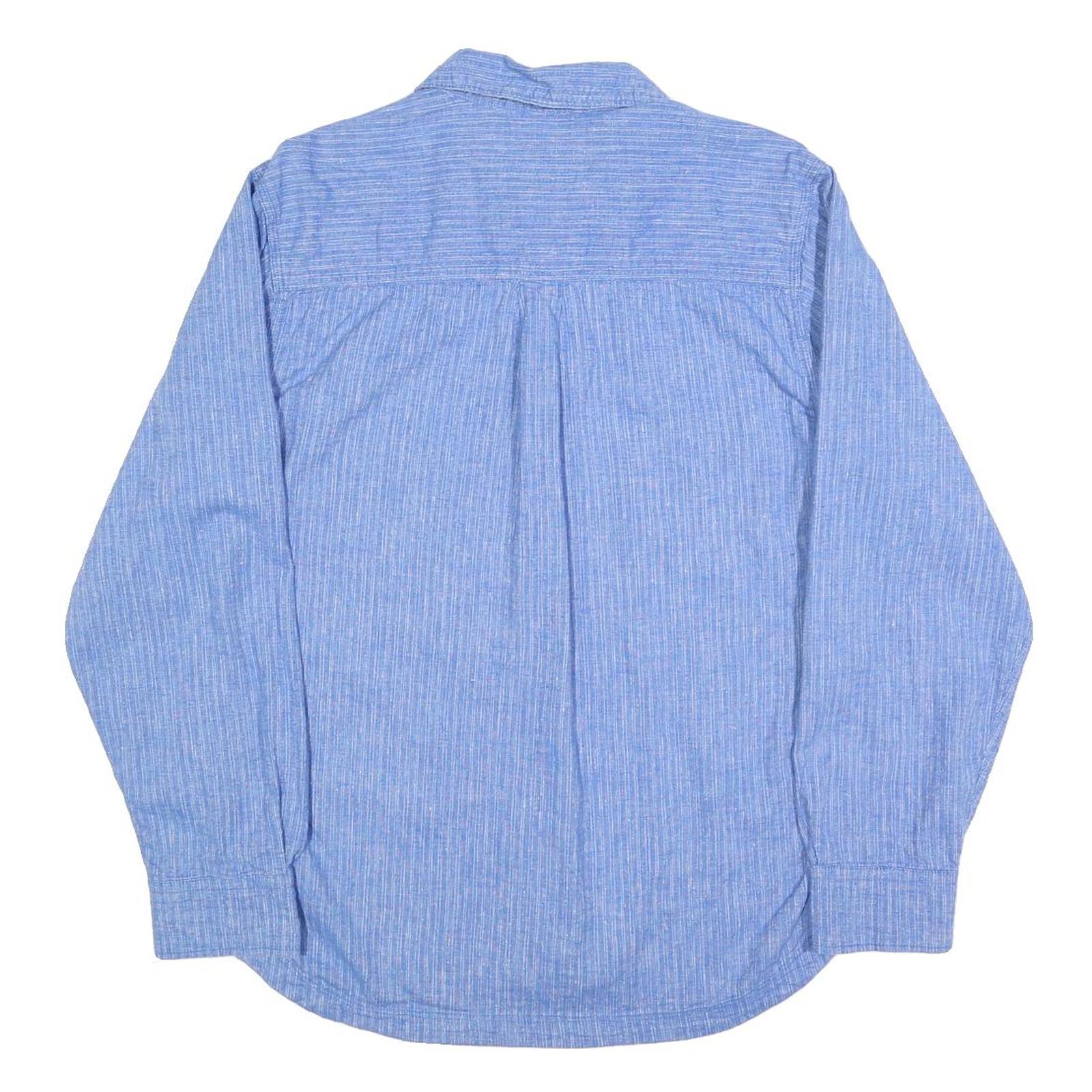 WOOLRICH Mens Blue Cotton Blend Shirt S Casual Lightweight Button Front