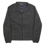 TOMMY HILFIGER Womens Grey Plain Full Zip Crew Neck Basic Knit S Casual Jumper