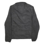 TOMMY HILFIGER Womens Grey Plain Full Zip Crew Neck Basic Knit S Casual Jumper