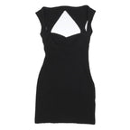 OPENING CEREMONY Womens Black Bodycon Polyester Blend Mini Dress S Cutout