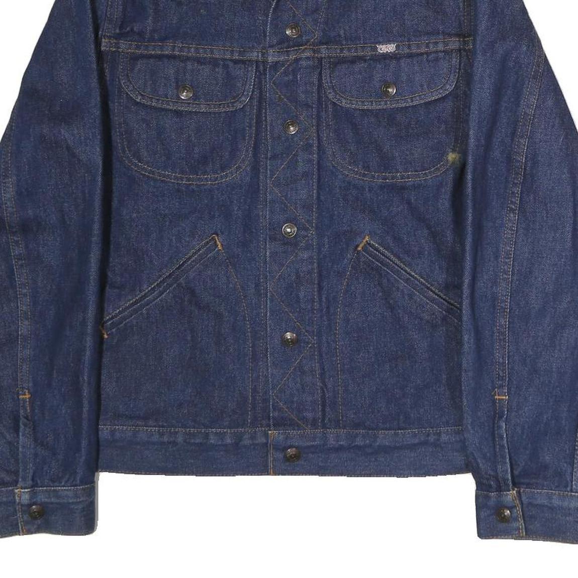 GWG Mens Blue Denim Cotton Button Jacket M Regular Fit Casual Classic