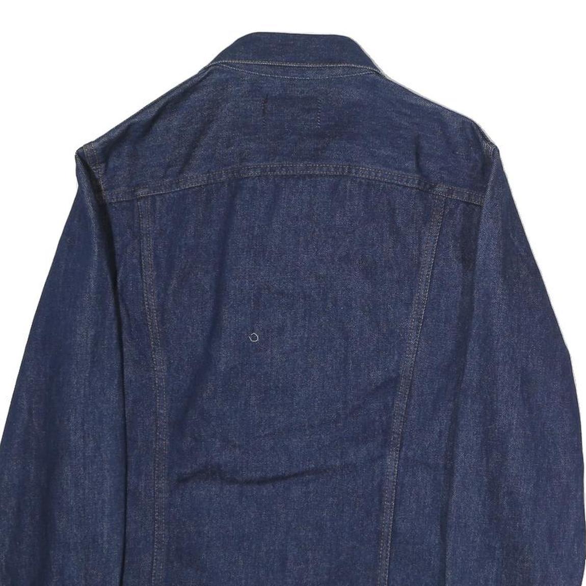 GWG Mens Blue Denim Cotton Button Jacket M Regular Fit Casual Classic