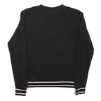 FILA Womens Black Multicolour Logo Crew Neck S Casual Sweatshirt