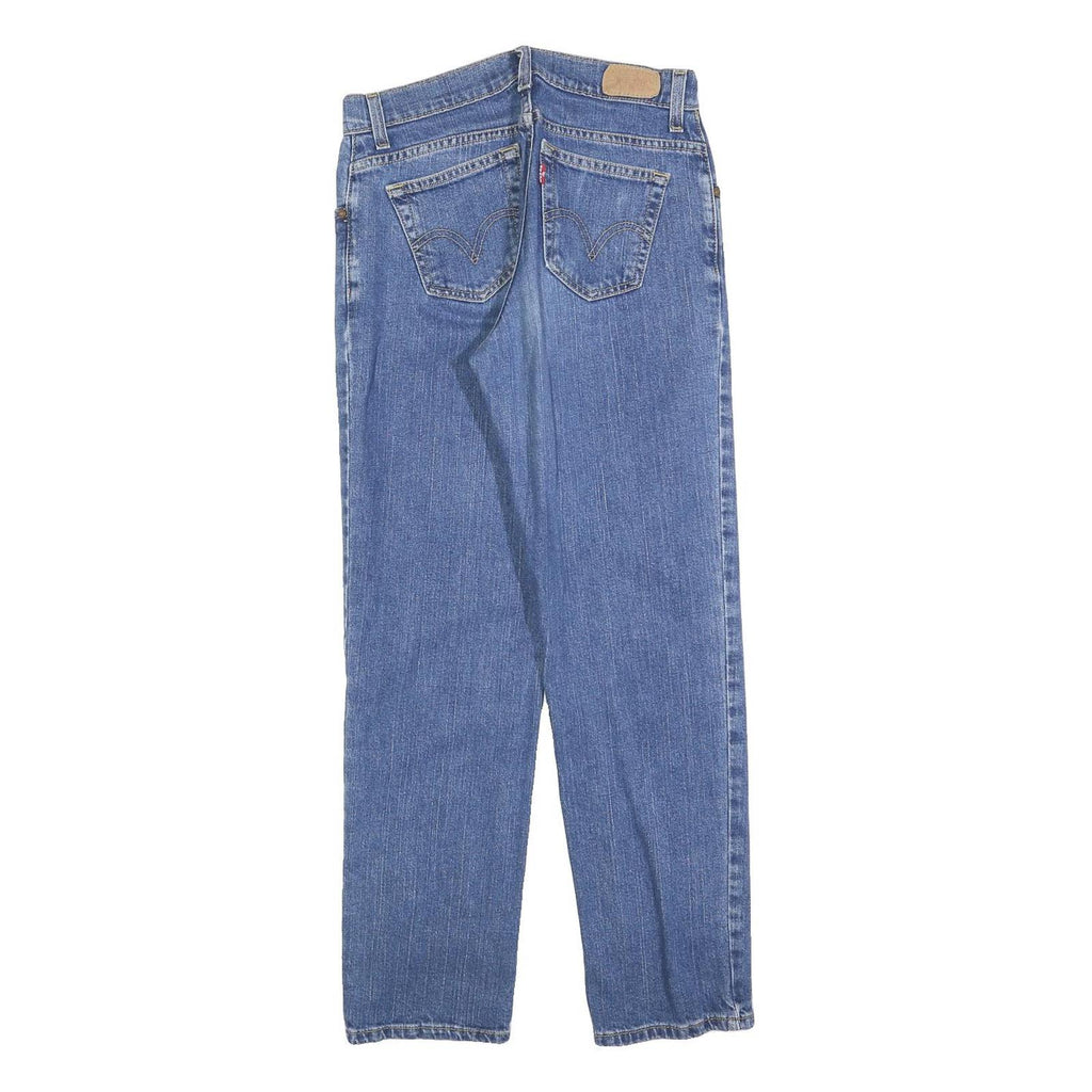 LEVI'S 550 Tapered Womens Jeans Blue Relaxed Denim Medium W28 L30 Comfortable